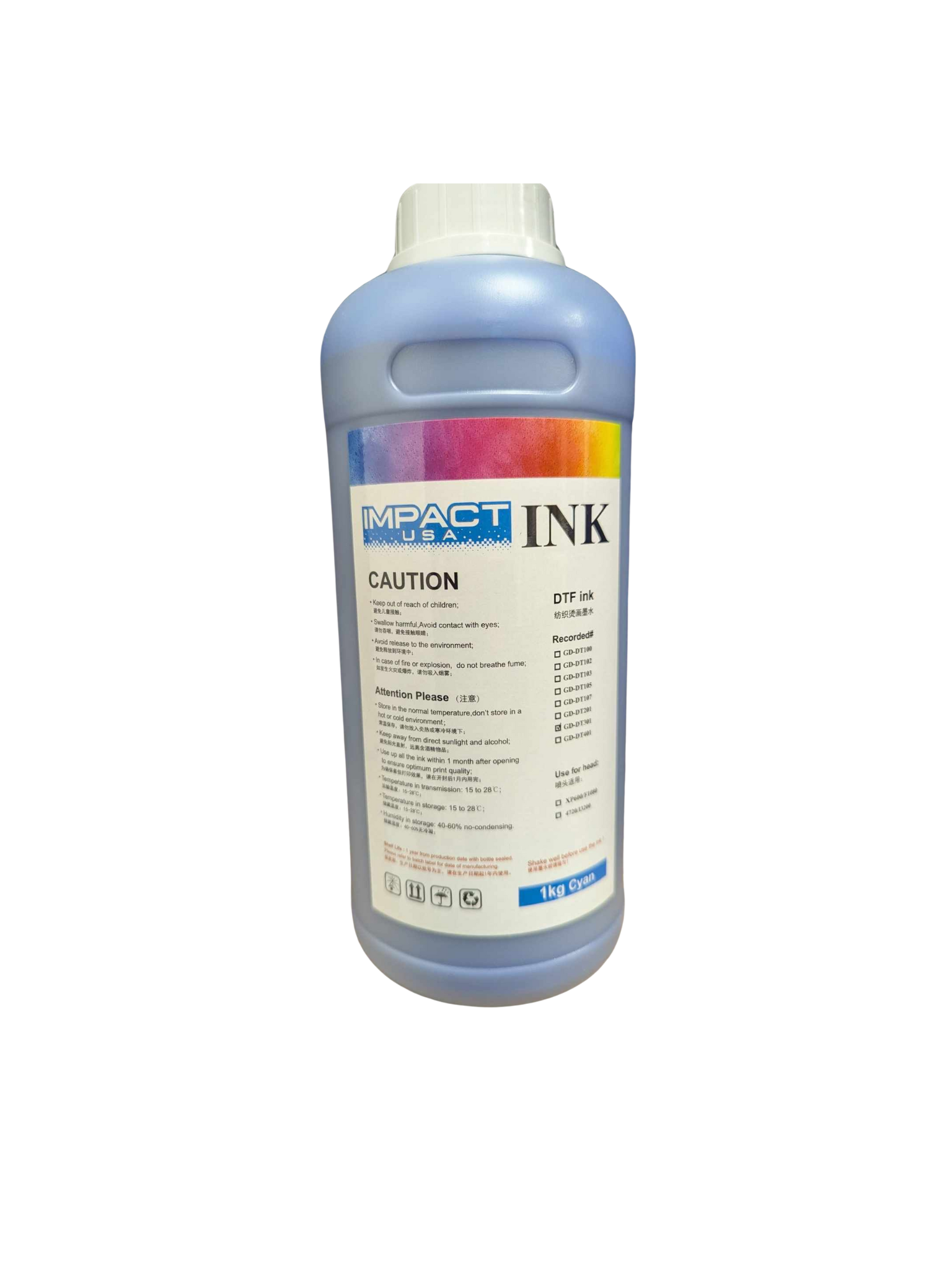 DTF Ink Cyan 1 Liter