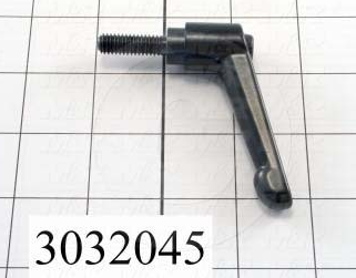 Handles, Adjustable Handle Type, Threaded Stud Mounting, Die Cast Material, 5/16-18 Thread Size, 0.98 in. Thread Length 3032045